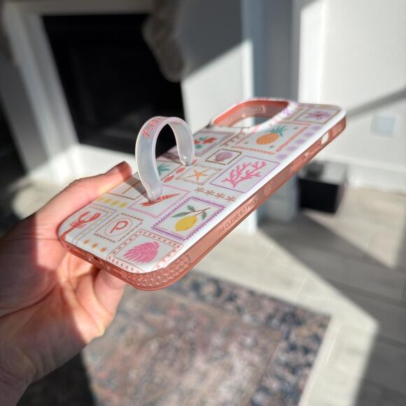 Loopy Apple iPhone 14 Pro Max Case - Beach Seashell Coral - Picture 2 of 4